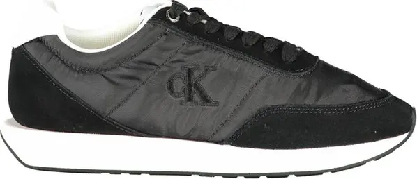 Black Polyester Women Sneaker