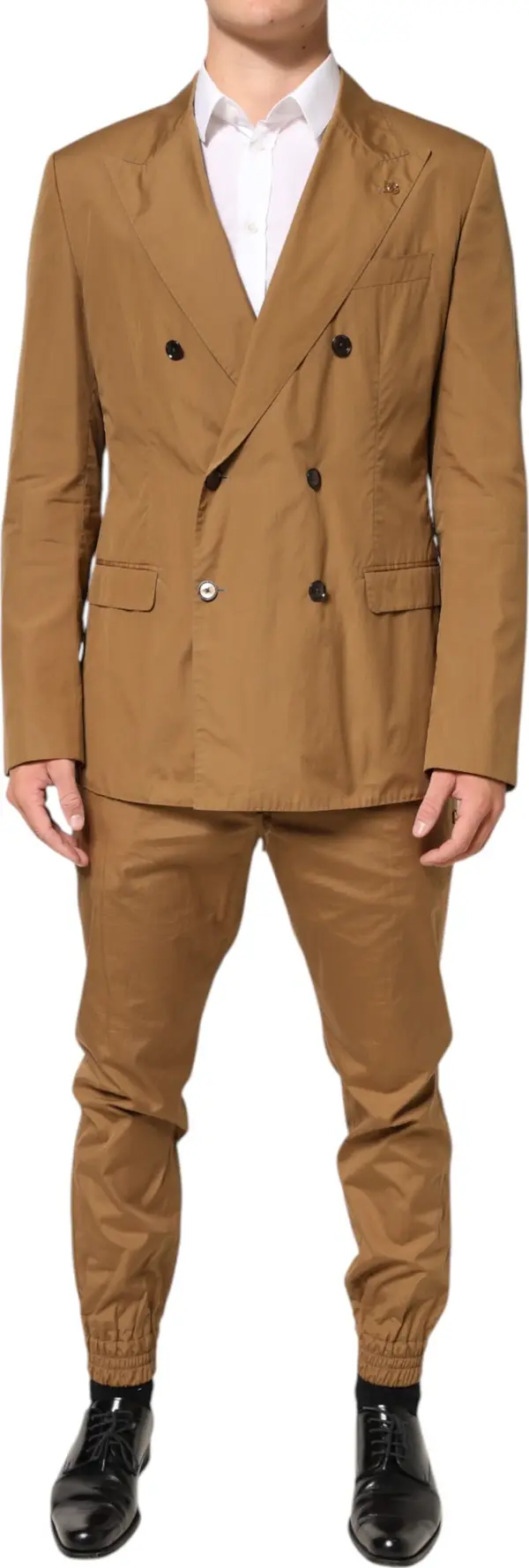 Brown TAORMINA Double-Breasted 2 Piece Suit