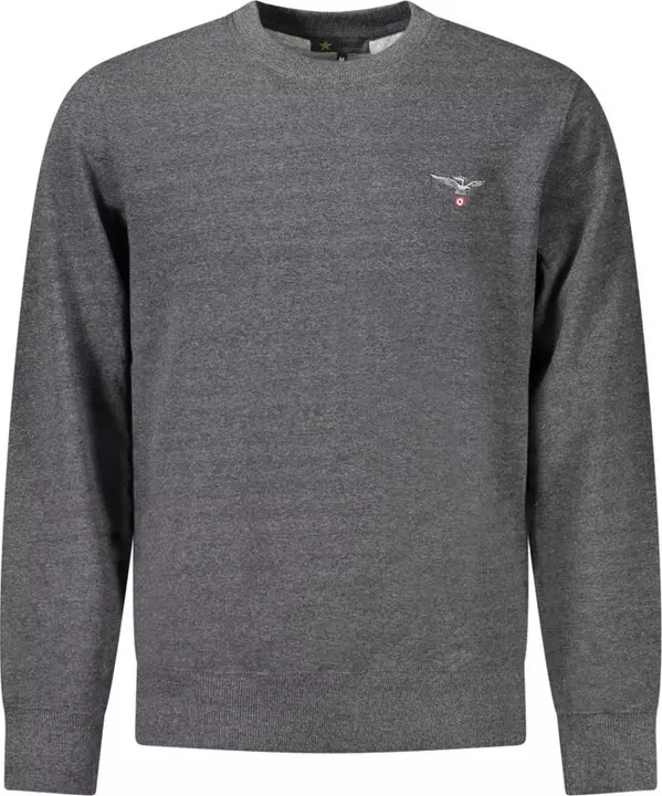 Grigio Recycled Cotton Male Sweatshirt