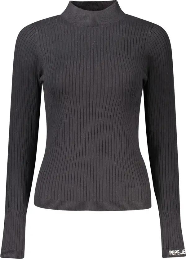 Black Cotton Women Sweater