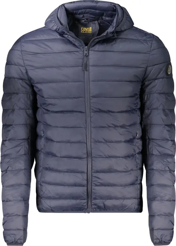 Blu Polyester Men's Jacket