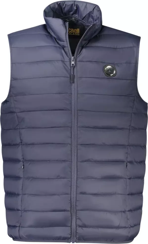 Blu Polyester Men's Jacket