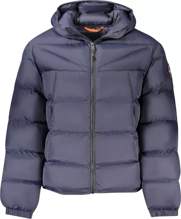 Blue Polyamide Men's Jacket