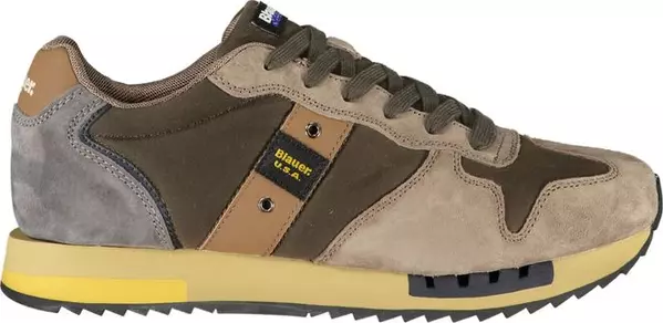 Green Leather Men Sneaker