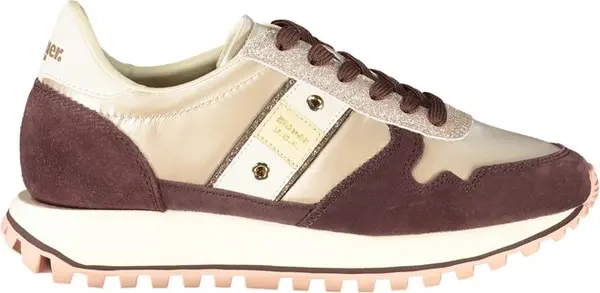 Beige Leather Women Sneaker
