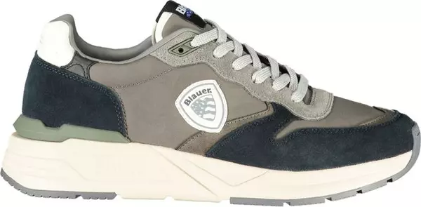 Grigio Polyurethane Men Sneaker