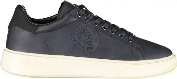 Blue Polyurethane Men's Sneaker