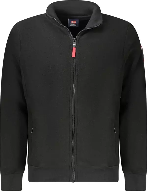 Black Polyester Men's Sweatshirt