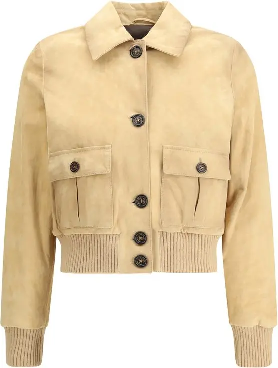 Beige Goatskin Jacket