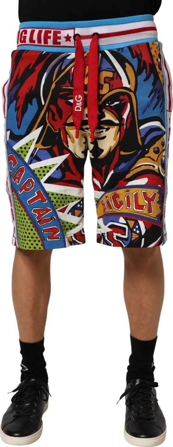 Multicolor Captain Sicily Men Bermuda Shorts