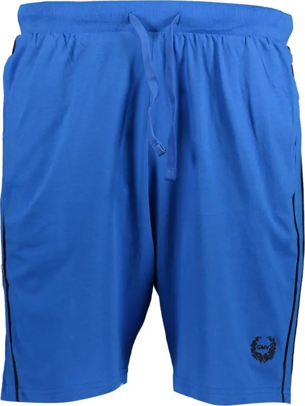 Blue Cotton Men's Sweatpant Shorts