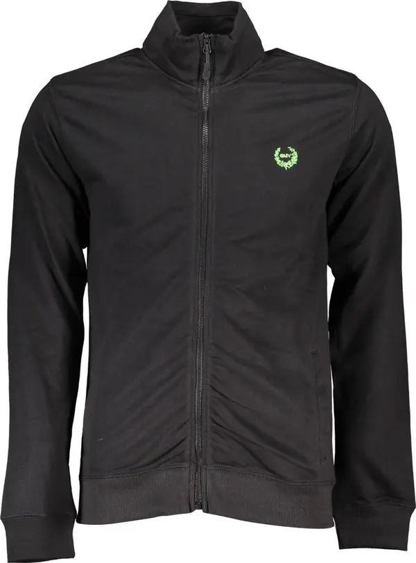 Black Cotton Men's Sweatshirt