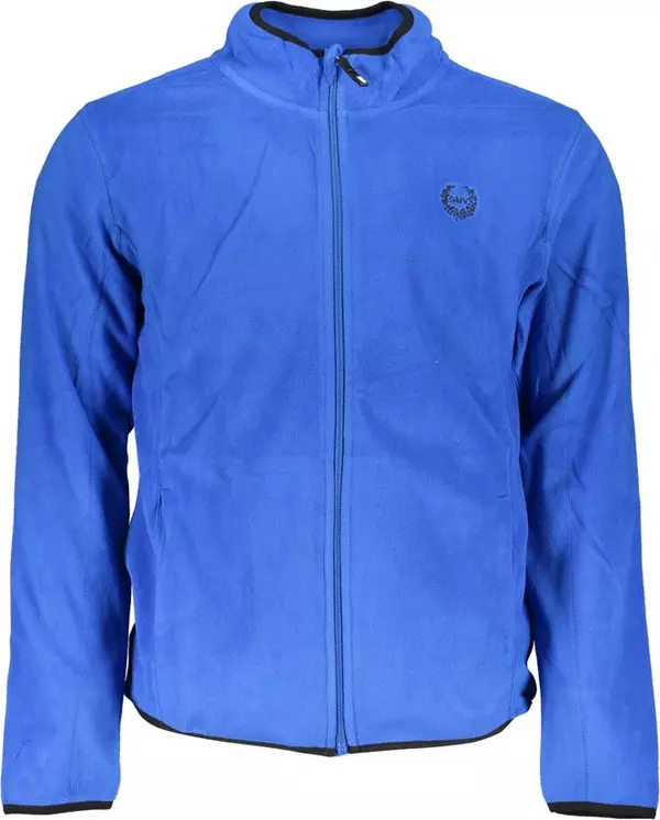 Blue Cotton Mens Sweater