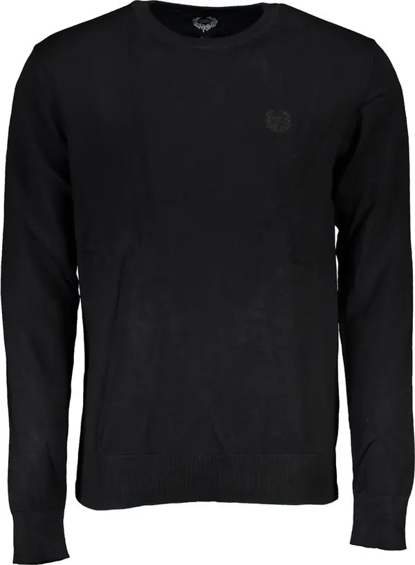 Black Viscose Men's Sweater