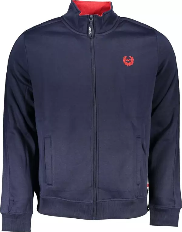 Blue Polyester Men's Sweatshirt