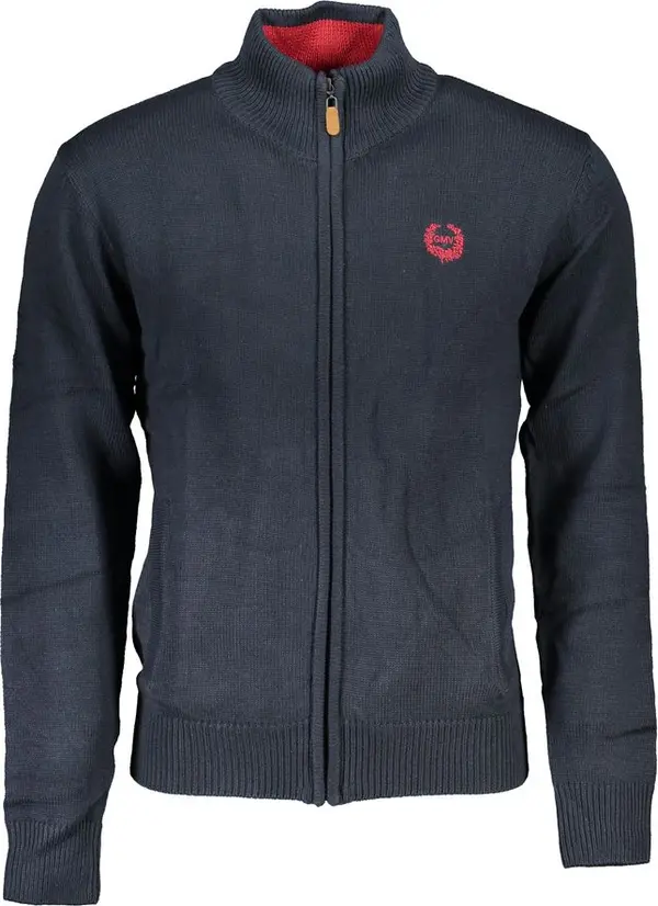 Blue Cotton Men's Cardigan