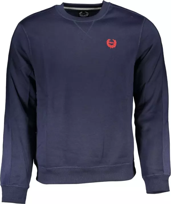 Blue Polyester Men's Sweatshirt