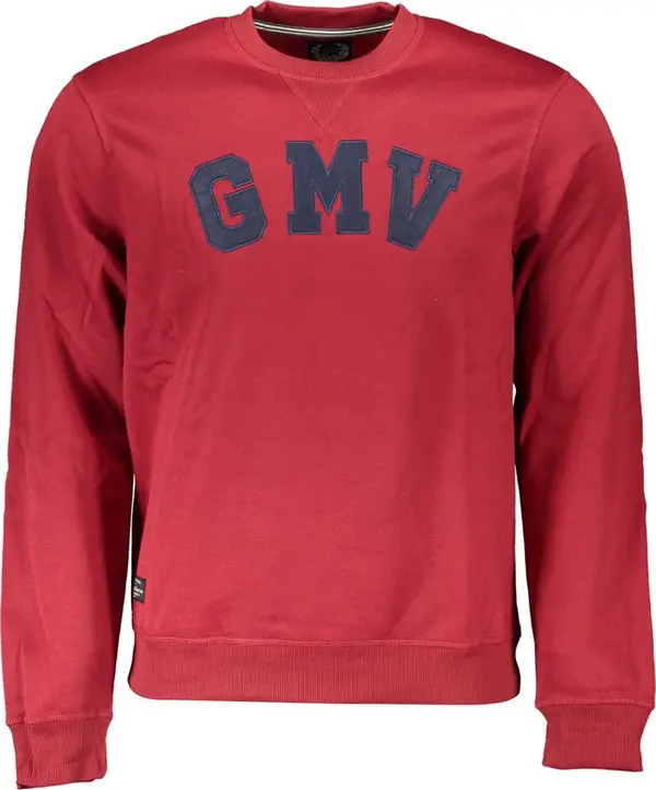 Red Polyester Men's Sweatshirt