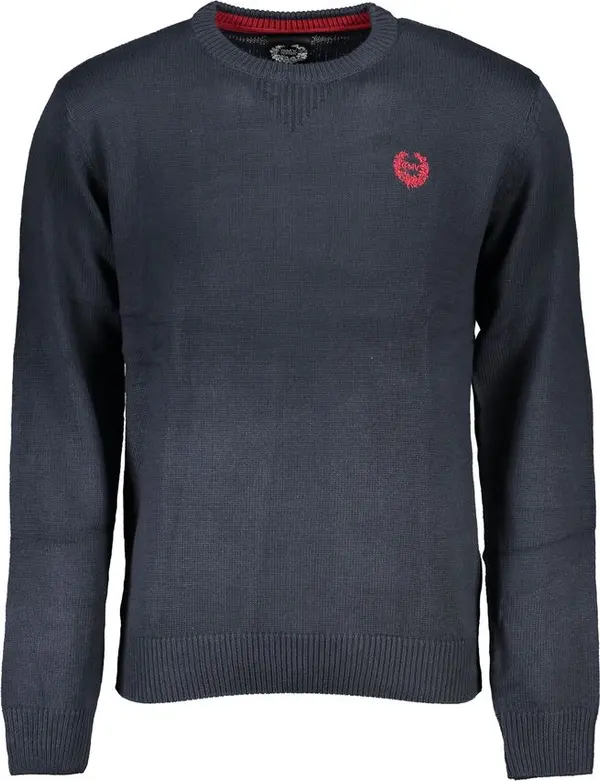Blue Cotton Men's Sweater