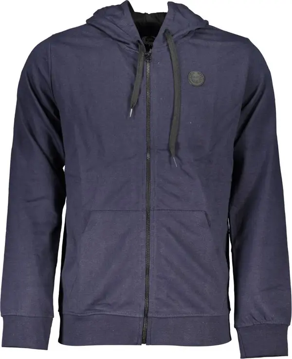 Blue Cotton Men's Hoodie