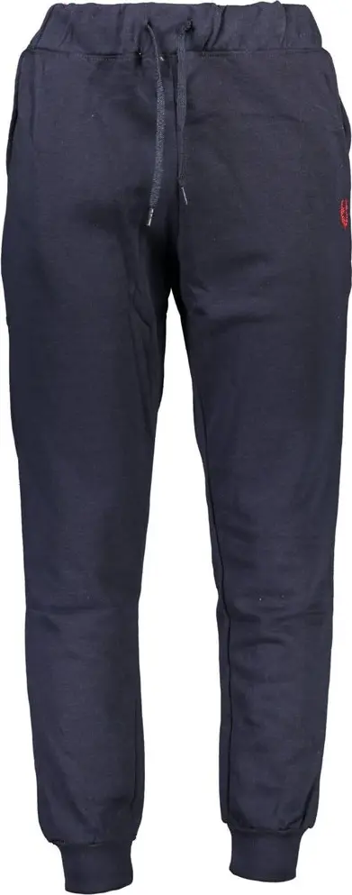 Blue Polyester Men's Track Pant