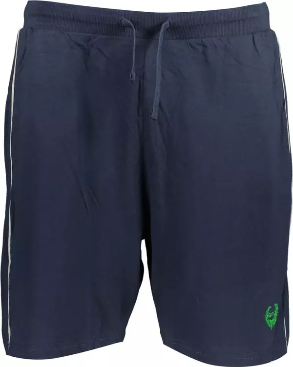 Blue Cotton Men's Track Pant