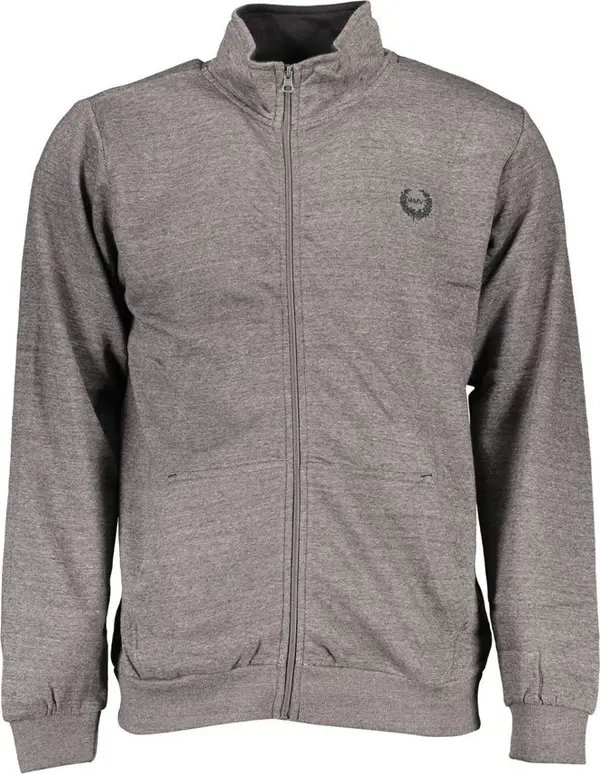 Gray Polyester Men's Sweatshirt