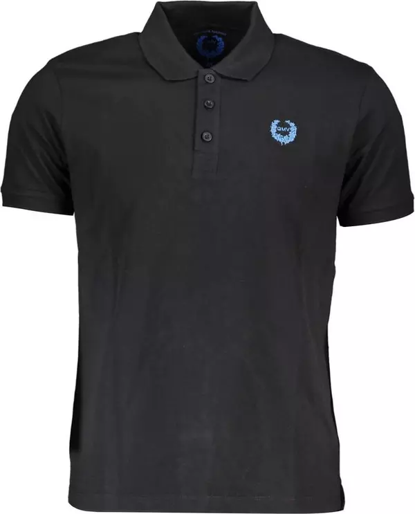 Black Cotton Men's Polo Shirt