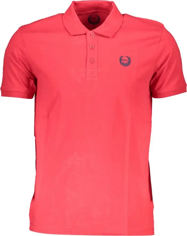 Red Cotton Men Polo Shirt