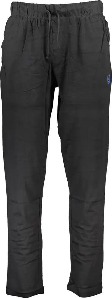 Black Cotton Men's Trouser