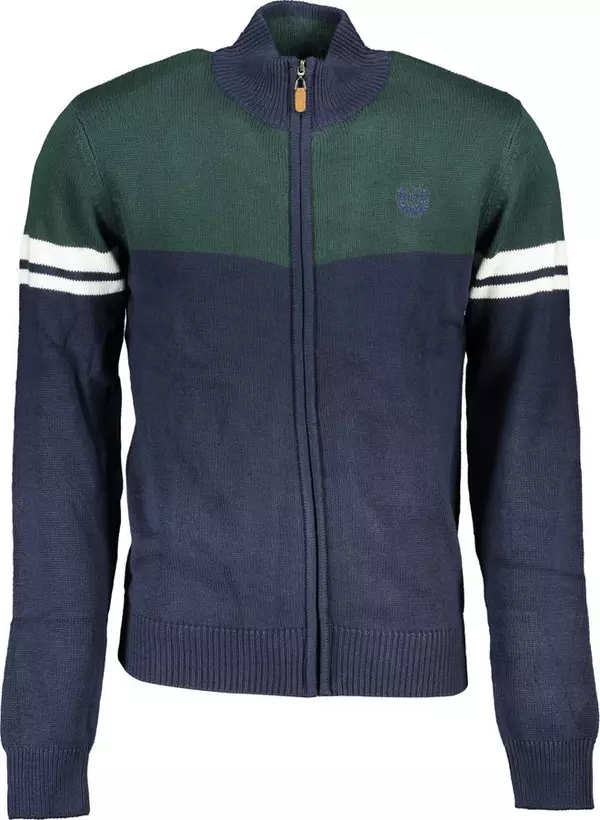 Blue Cotton Men's Cardigan
