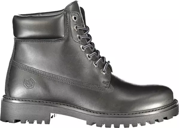 Black Leather Men's Boot