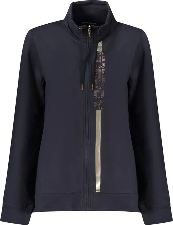 Blu Cotton Women Sweatshirt