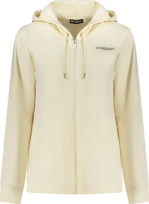 Bianco Cotton Women Sweatshirt
