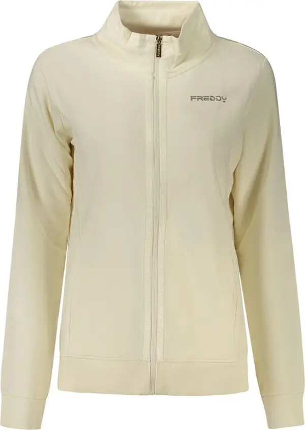 Bianco Cotton Women Sweatshirt