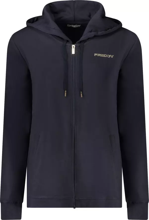Blu Cotton Women Sweatshirt