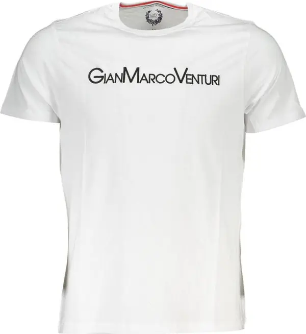 White Cotton Men T-Shirt