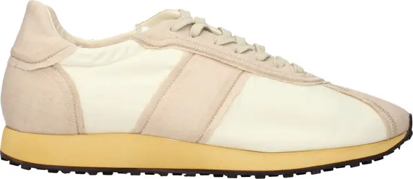 Beige Fabric Athletic Sneakers