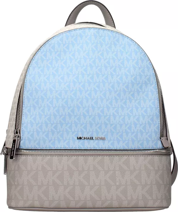 Beige Fabric Backpack