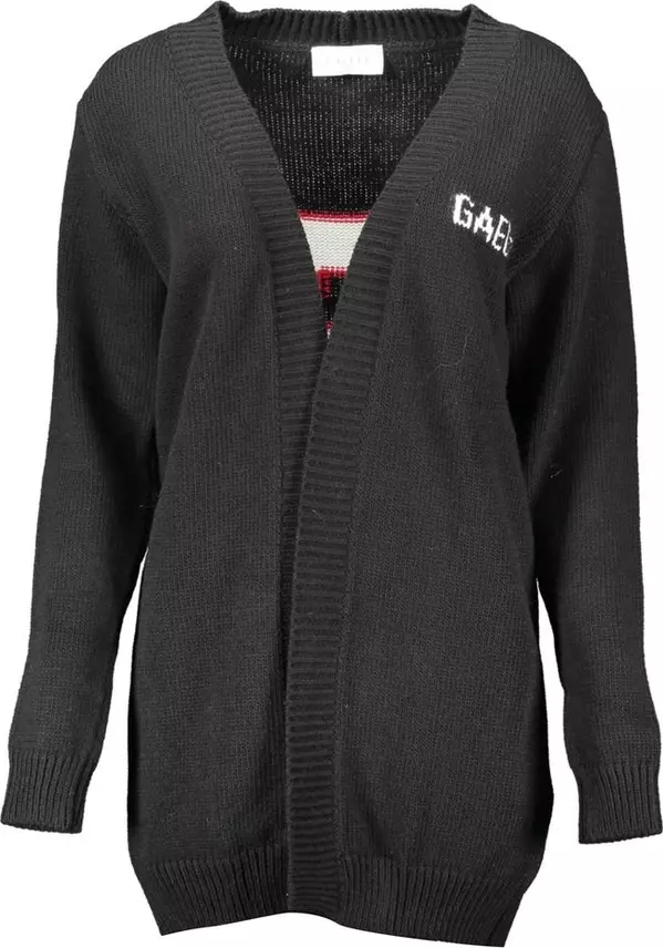 Black Acrylic Women Cardigan