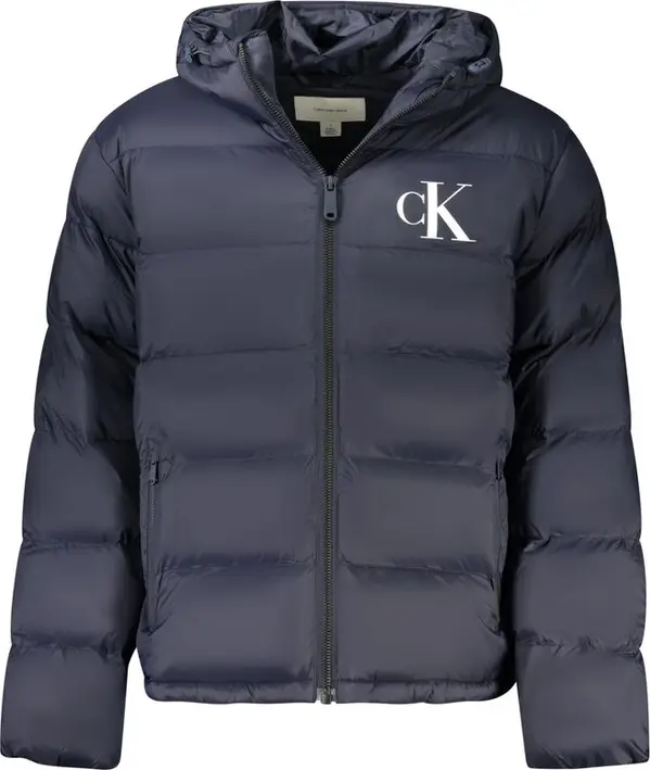 Blu Poliammide Men's Jacket