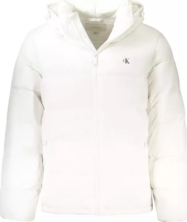 Bianco Poliammide Men's Jacket