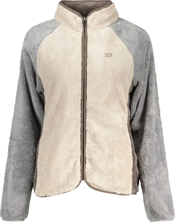 Beige Polyester Women Sweatshirt