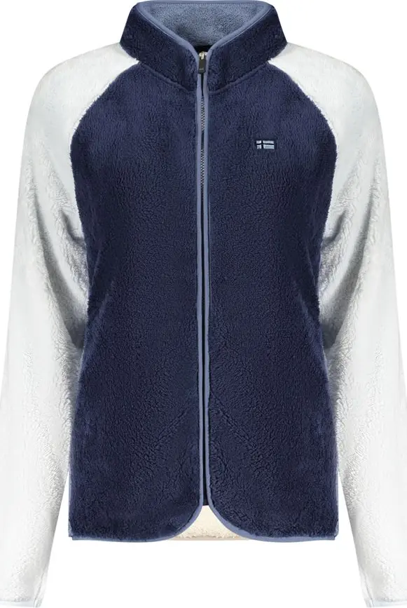 Blue Polyester Women Sweatshirt