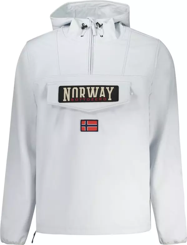 Grigio Polyester Men's Jacket