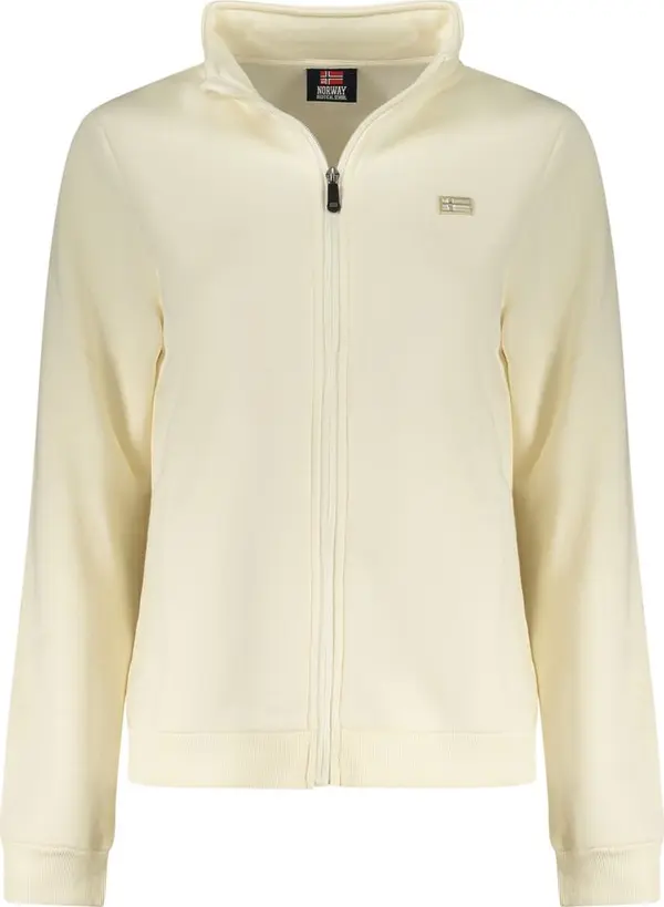 White Cotton Women Sweatshirt