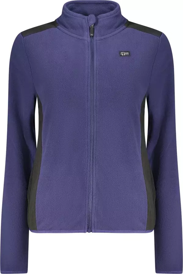 Blue Polyester Women Sweatshirt