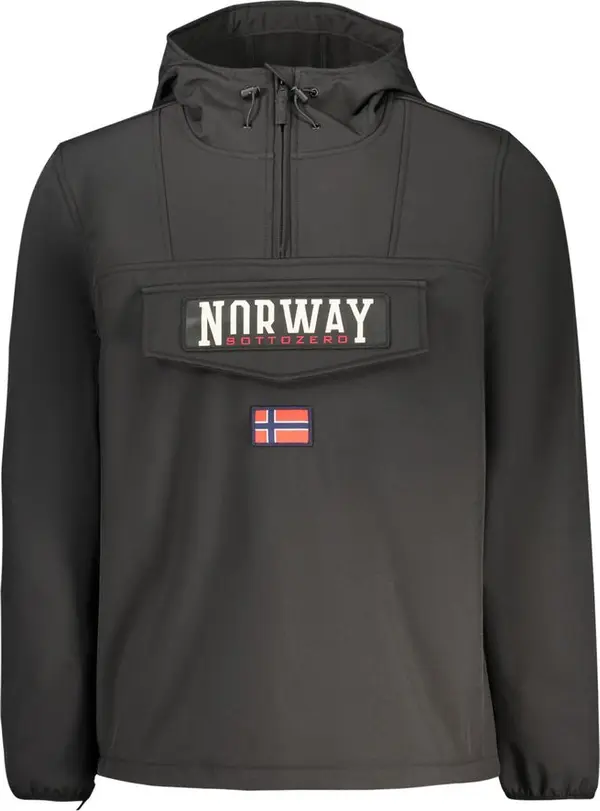 Black Polyester Men's Jacket