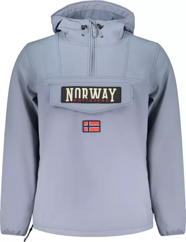 Blu Polyester Men's Jacket