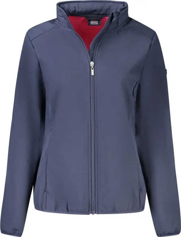 Blue Polyester Women's Jacket
